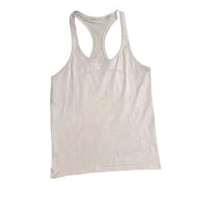 Lululemon‎ Run Swiftly Tech Size 12 Light Pink Womens Tank Activewear Stretch